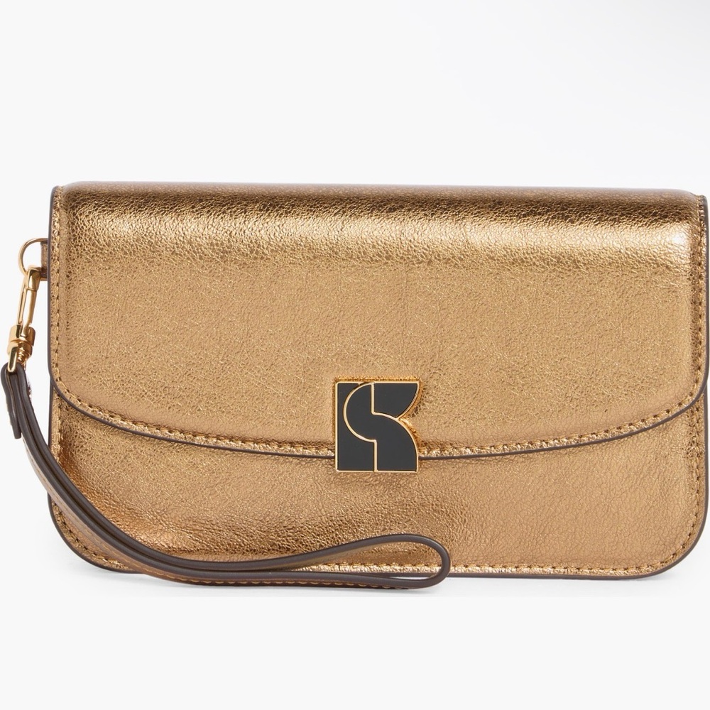 Kate Spade Metallic Gold Wristlet